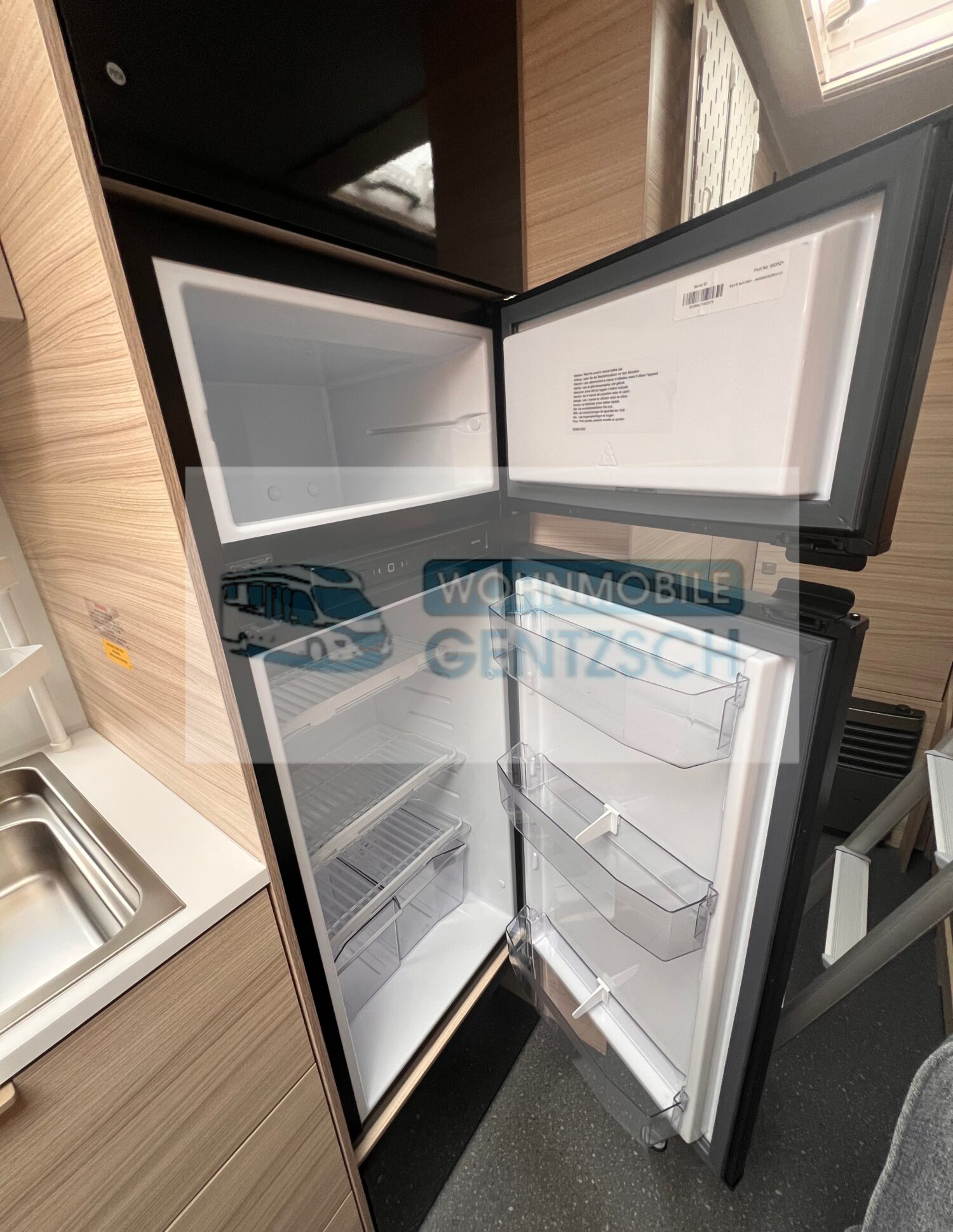Großer kühlschran, externes Gefrierfach, Wohnwagen 5 Personen