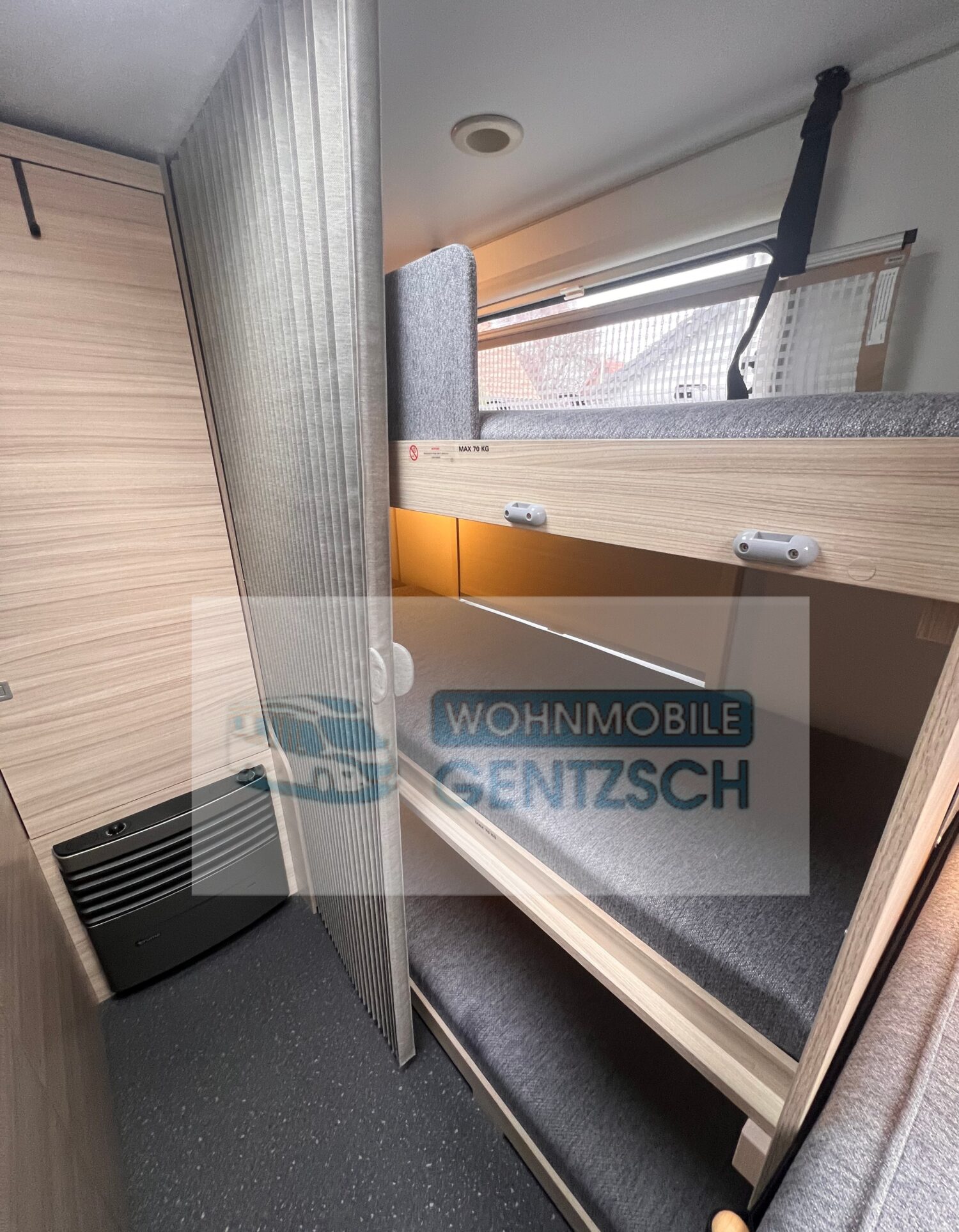 Sichtschutz und Rausfallschutz Kinder Etagenbett, Wohnmobile Wohnwagen mieten