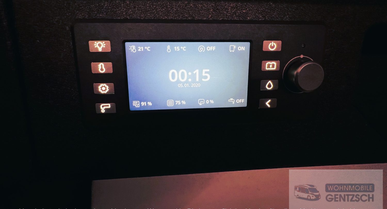 Adria Twin Supreme Bedienpanell, Wohnmobile Gentzsch