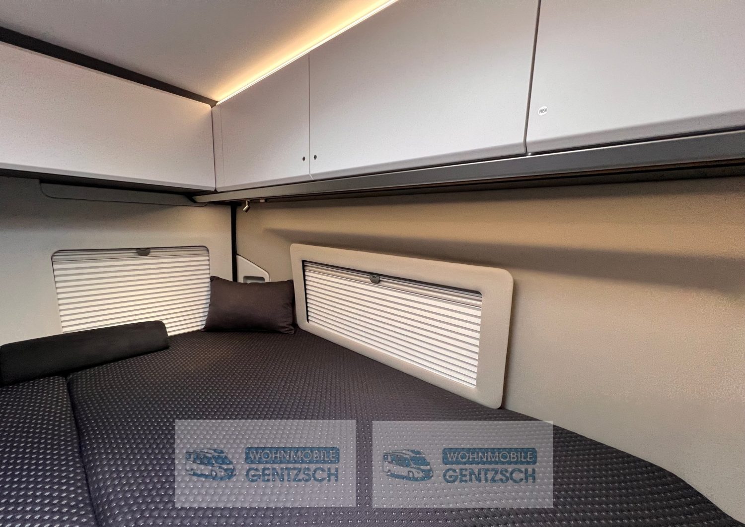Adria Twin Supreme, Doppelbett , verdunkelbar mit viel Licht und USB, Gentzsch